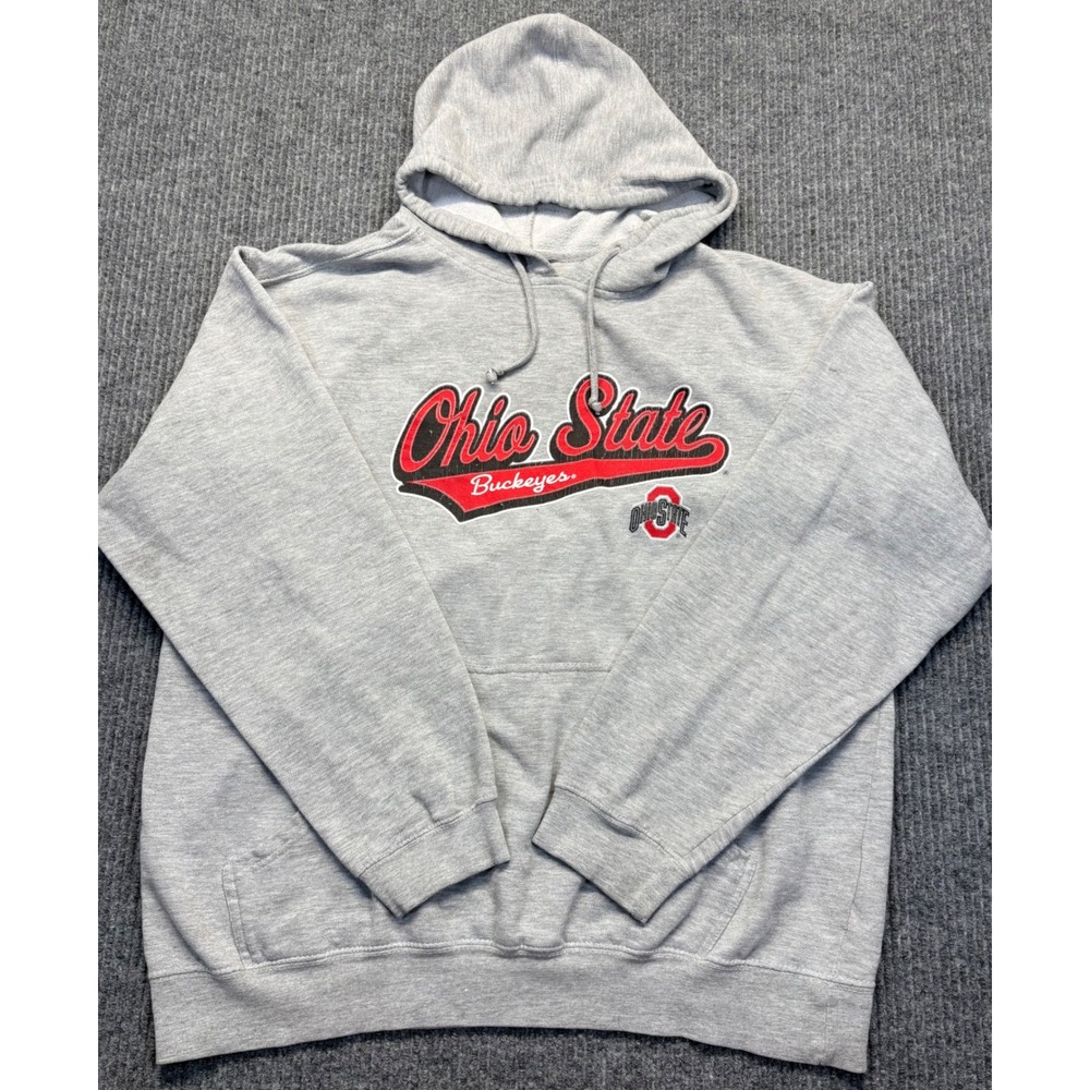 ProEdge Ohio State Buckeyes Hoodie Mens Large Gray NCAA Sweatshirt